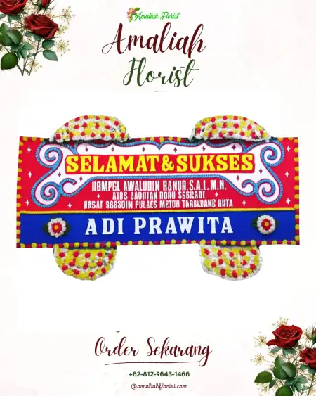 Papan Bunga Ucapan Selamat Sridadi